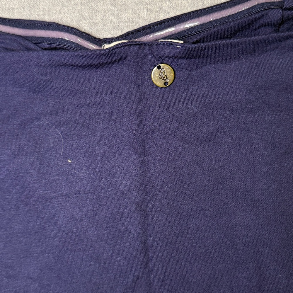 Roxy Dark Blue Ruched Top - Picture 7 of 8